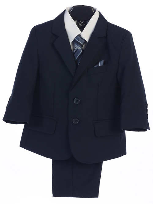 Boys 5 piece suit with garment bag by Little Gents