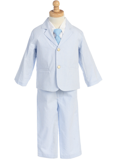 3775 Boys' cotton seersucker suit by Lito