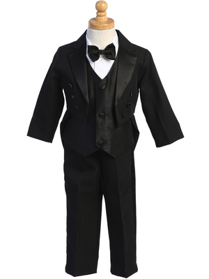 Black Tail tuxedo with vest & bowtie