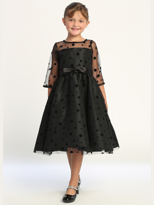 Polka-dot tulle dress