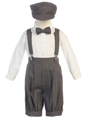 Suspender knicker set with hat (Rayon linen)