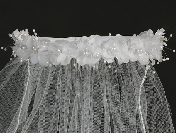 Lito Children's Wear Crystal Flower Crown Veil
