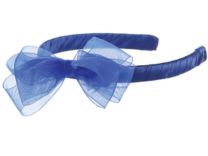 Headband with organza bows